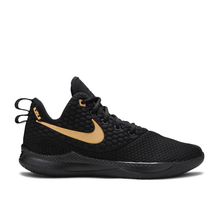ナイキ Nike 【 Lebron Witness 3 \u0027Black Gold Men Black/Metallic Gold-Black 】 Lebron レブロン ゴールド メンズ 黒いこと 黒いこと