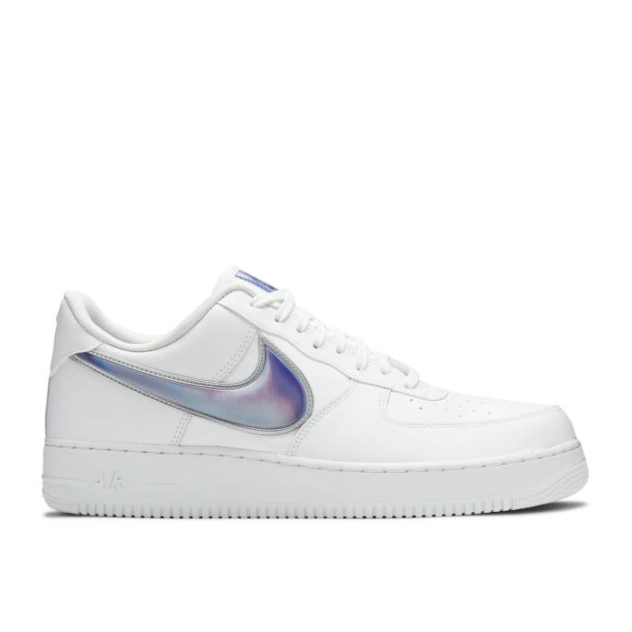 ナイキ Nike 【 Air Force 1 Low \u0027Oversized Swoosh\u0027 Men White/Racer Blue 】 メンズ 白いこと 白いこと 青味 青み