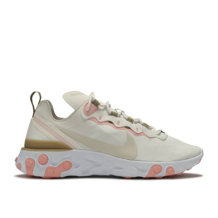 ナイキ Nike 【 Wmns React Element 55 \u0027Phantom\u0027 Women Phantom/Light Orewood/Parachute Beige 】 リアクト 化学元素 レディース ベージュ