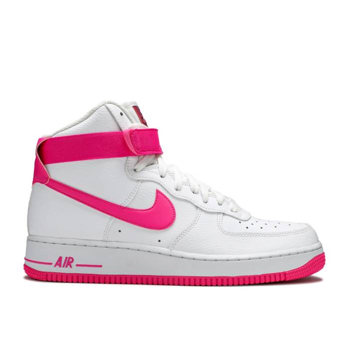 ナイキ Nike 【 Wmns Air Force 1 High \u0027White Fuchsia\u0027 Women White/True Berry-Laser Fuchsia 】 ご機嫌 レディース 白いこと 白いこと レディース靴-スニーカー