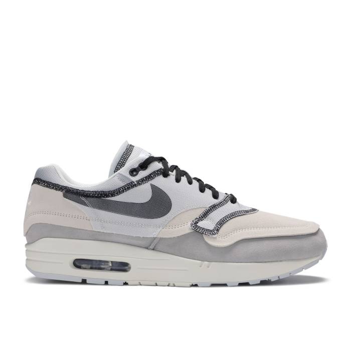 ナイキ Nike 【 Air Max 1 \u0027Inside Out - Phantom\u0027 Men Phantom/Black/Pure Platinum/Wolf Grey/Sail 】 マックス メンズ 黒いこと 黒いこと 純一無雑 Platinum プラチナム 薄墨色 薄墨色