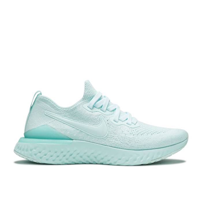 ナイキ Nike 【 Wmns Epic React Flyknit 2 \u0027Teal Tint\u0027 Women Teal Tint/Teal Tint-Teal Tint 】 Epic 叙事詩 リアクト 飛球編み物 レディース