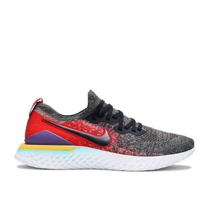 ナイキ Nike 【 Epic React Flyknit 2 Black University Red Men Black/Black-Hyper Jade-University Red 】 Epic エピック リアクト フライニット メンズ 黒色 ブラック Red 赤・レッド