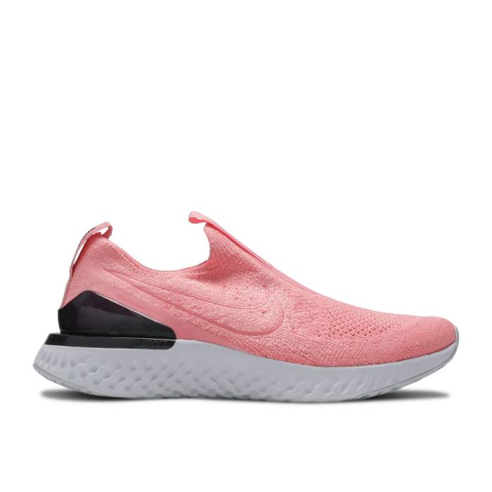 ナイキ Nike 【 Wmns Epic Phantom React Flyknit \u0027Bright Melon\u0027 Women Bright Melon/Bright Melon/Pure Platinum/Black 】 Epic 叙事詩 リアクト 飛球編み物 レディース 純一無雑 Platinum プラチナム 黒いこと 黒いこと