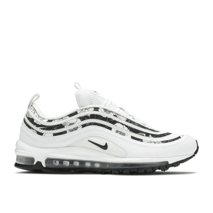ナイキ Nike 【 Wmns Air Max 97 Se 'White Floral' Women White/White-Black 】 マックス レディース 白色 ホワイト｜スニケス