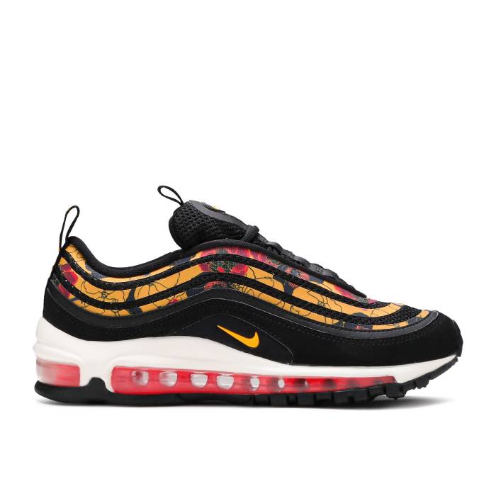 ナイキ Nike 【 Wmns Air Max 97 Se 'Gold Floral' Women Black/University Gold-Sail 】 マックス レディース 黒色 ブラック｜スニケス 32,890円