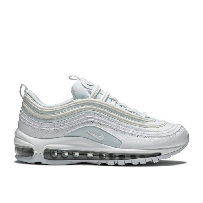 ナイキ Nike 【 Air Max 97 ガウス \u0027White Metallic Silver\u0027 Youth White/Metallic Silver-White 】 マックス 御坊っちゃん キッズ 白いこと 白いこと