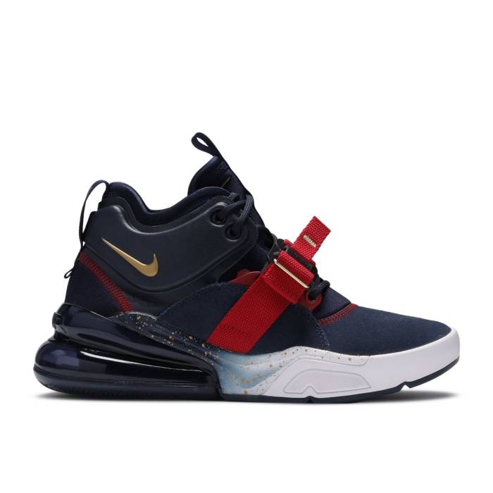 ナイキ Nike 【 Air Force 270 Gs 'Olympic' Youth Obsidian/Metallic Gold-Gym Red 】 ジュニア キッズ Red 赤・レッド|スニケス