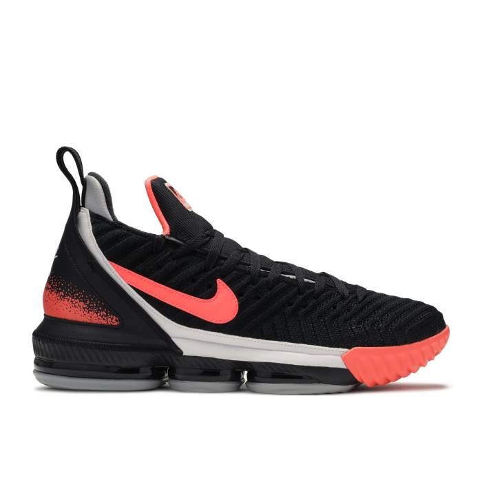 ナイキ Nike 【 Lebron 16 \u0027Tech Challenge Hot Lava Black\u0027 Men Black/Hot Lava-Flat Silver 】 Lebron レブロン メンズ 黒いこと 黒いこと Silver しろがね色・しろがね色
