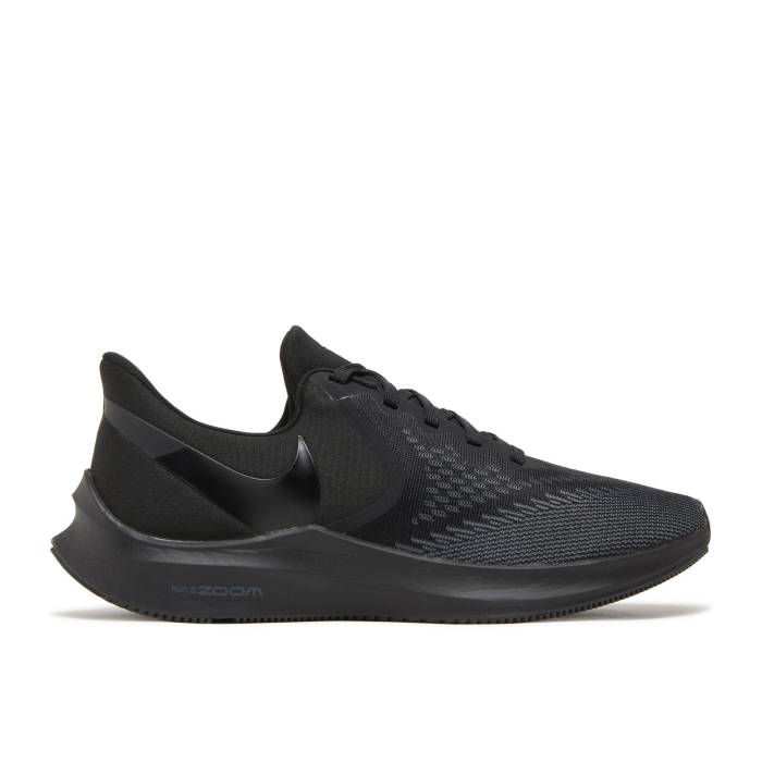 ナイキ Nike 【 Air Zoom Winflo 6 Triple Black Men Black/Anthracite-Black 】 ズーム メンズ 黒色 ブラック
