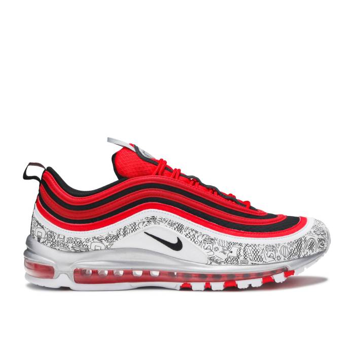 ナイキ Nike 【 Jayson Tatum X Air Max 97 \u0027Saint Louis Roots\u0027 Men University Red/Black-White 】 マックス メンズ Red 赤・赤いこと