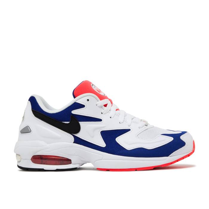 ナイキ Nike 【 Air Max 2 Light \u0027White Ultramarine\u0027 Men White/Ultramarine/Solar Red/Black 】 マックス メンズ 白いこと 白いこと Red 赤・赤いこと 黒いこと 黒いこと