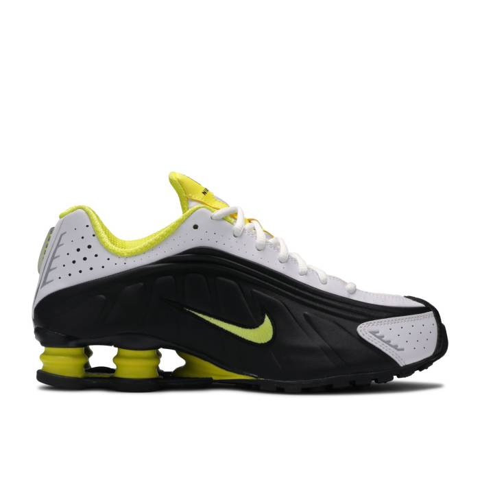 ナイキ Nike 【 Shox R4 \u0027Black Dynamic Yellow Men Black/Dynamic Yellow-White 】 Shox ショックス 活動的 yellow 黄味がかった・黄色 メンズ 黒いこと 黒いこと 活動的