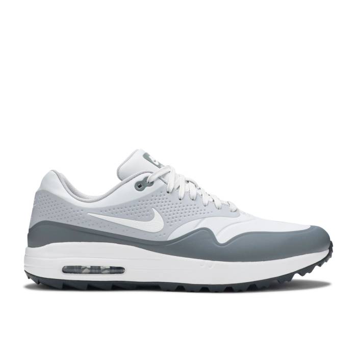 ナイキ Nike 【 Air Max 1 Golf \u0027Pure Platinum\u0027 Men Pure Platinum/Wolf Grey/Cool Grey/White 】 マックス golf ゴルフ メンズ 純一無雑 Platinum プラチナム 薄墨色 薄墨色 冷やりとした 白いこと 白いこと