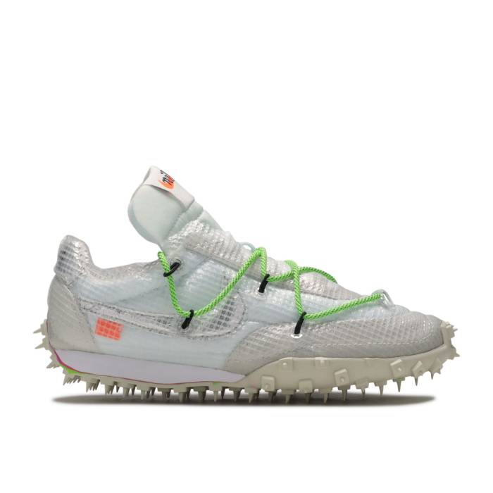 ナイキ Nike 【 Off-White X Wmns Waffle Racer \u0027Electric Green\u0027 Women White/Electric Green/Black 】 象牙色 ワーヘル レディース 白いこと 白いこと green 緑・緑であること 黒いこと 黒いこと