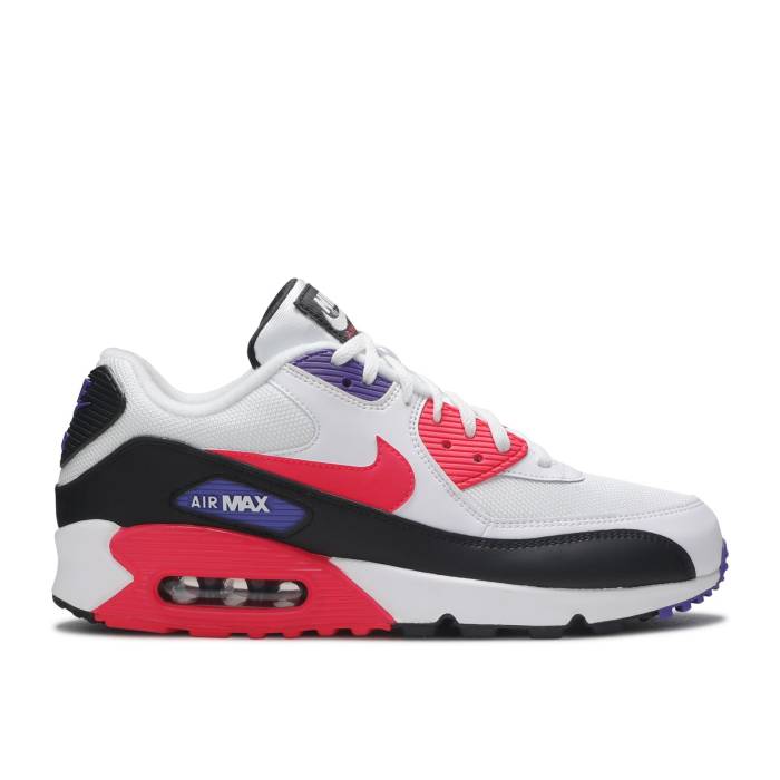ナイキ Nike 【 Air Max 90 Essential 'Raptors' Men White/Red Orbit-Psychic Purple-Black 】 マックス メンズ 白色 ホワイト Red 赤・レッド｜スニケス