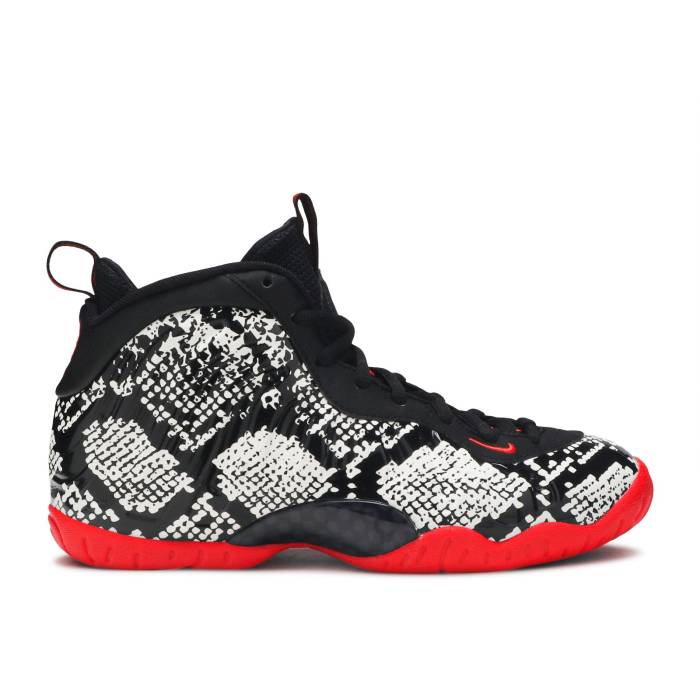 ナイキ Nike 【 Air Foamposite One Gs 'Albino Snakeskin' Youth Sail/Black-Habanero Red-Black 】 Foamposite フォームポジット ジュニア キッズ｜スニケス