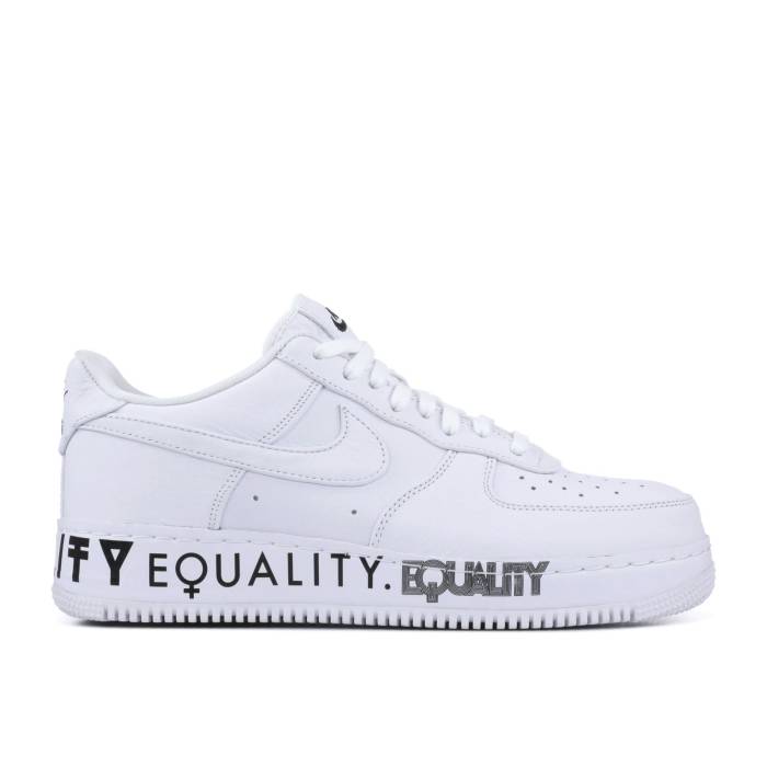 ナイキ Nike 【 Air Force 1 Low Cmft \u0027Equality\u0027 Men White/White-Black 】 メンズ 白いこと 白いこと
