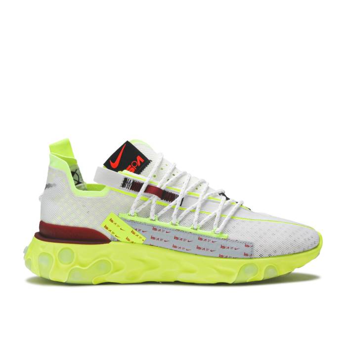 ナイキ Nike 【 React Wr Ispa \u0027Platinum Volt\u0027 Men Pure Platinum/Team Red-Volt Glow 】 リアクト メンズ 純一無雑 Platinum プラチナム Team 野球クラブ