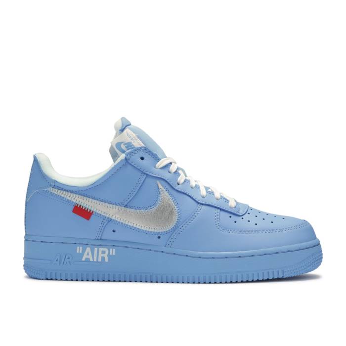ナイキ Nike 【 Off-White X Air Force 1 Low \u002707 \u0027Mca\u0027 Men University Blue/White-University Red-Metallic Silver 】 オフホワイト メンズ 青色 ブルー Silver 銀色・シルバー スニーカー-メンズ靴