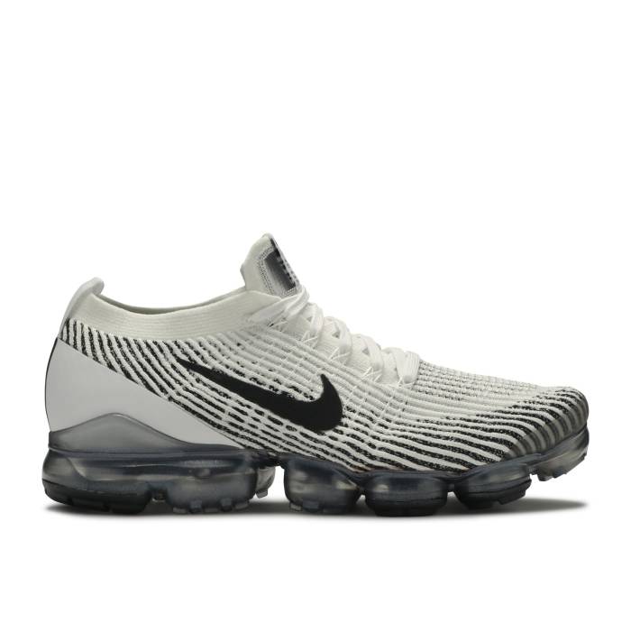 ナイキ Nike 【 Air Vapormax Flyknit 3 \u0027Zebra\u0027 Men White/Black 】 飛球編み物 メンズ 白いこと 白いこと 黒いこと 黒いこと