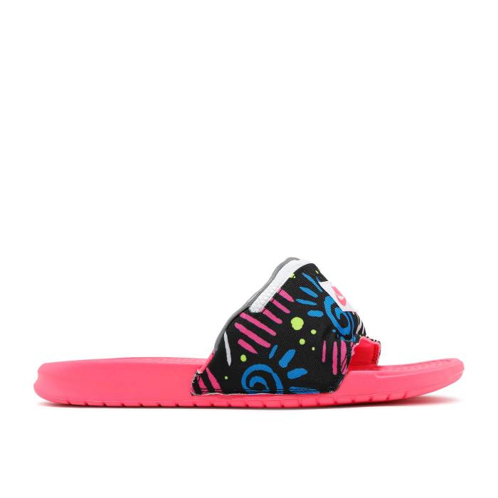 ナイキ Nike 【 Benassi Jdi Print Slide \u0027Fanny Pack\u0027 Men Racer Pink/Photo Blue-Black-Racer Pink 】 ベナッシ サンダル Slide サンダル メンズ pink さくら色