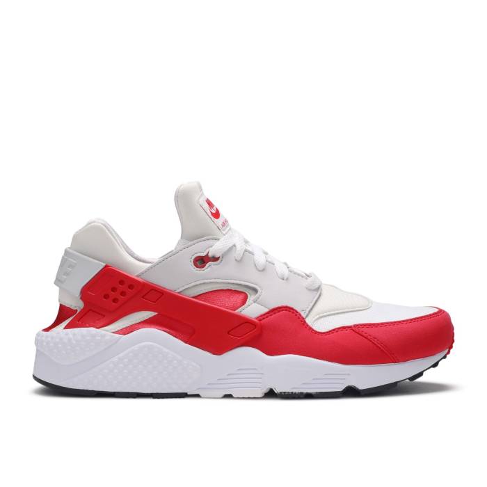 ナイキ Nike 【 Air Huarache Run 'Dna Ch.1 - University Red' Men White/Neutral Grey/Black/University Red 】 Huarache ハラチ ラン メンズ 白色 ホワイト 灰色 グレー 黒色 ブラック Red 赤・レッド