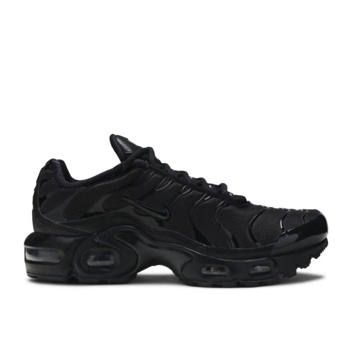 ナイキ Nike 【 Air Max Plus ガウス \u0027Triple Black\u0027 Youth 】 マックス 御坊っちゃん キッズ 靴-キッズ・ベビー・マタニティ