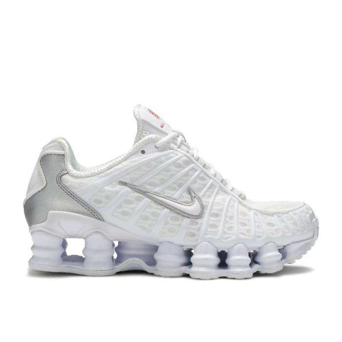 ナイキ Nike 【 Shox Tl \u0027Metallic Silver\u0027 Men White/White-Metallic Silver 】 Shox ショックス メンズ 白いこと 白いこと Silver しろがね色・しろがね色 メンズ靴-靴-スニーカー