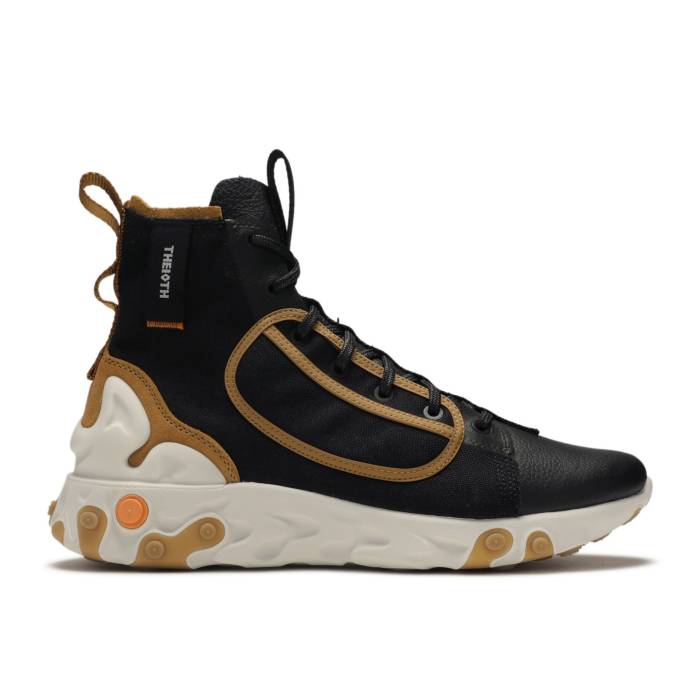 ナイキ Nike 【 React Ianga \u0027The10Th\u0027 Men Black/White-Wheat-Phantom 】 リアクト メンズ 黒いこと 黒いこと