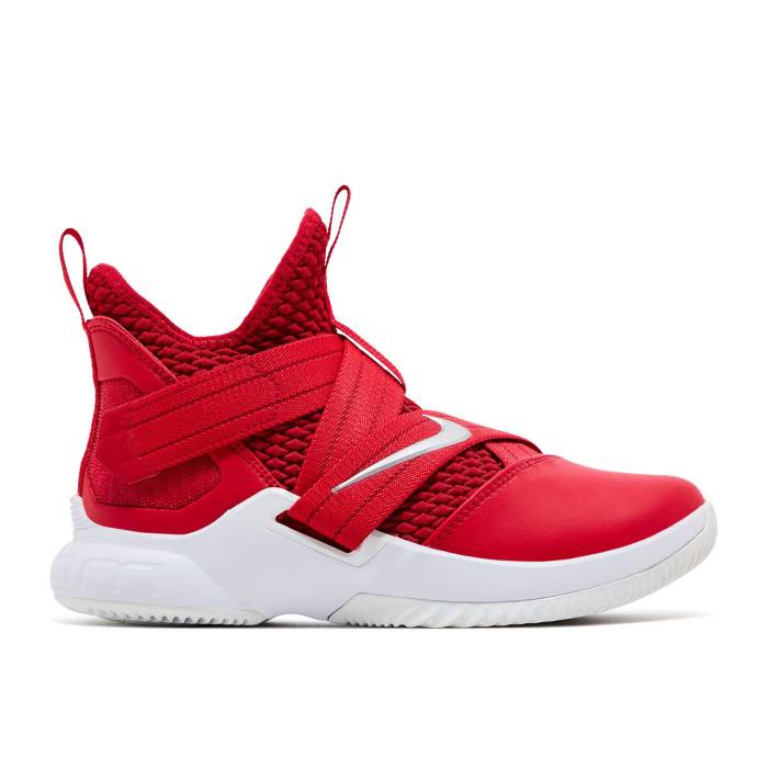 ナイキ Nike 【 Lebron Soldier 12 Tb \u0027University Red\u0027 Men University Red/White-Metallic Silver 】 Lebron レブロン ソルジャー メンズ Red 赤・赤いこと Silver しろがね色・しろがね色
