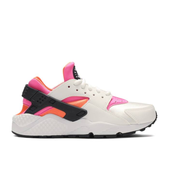 ナイキ Nike 【 Wmns Air Huarache Run \u0027White Pink Pow\u0027 Women White/White-Total Orange-Pink Pow 】 Huarache ハラチ 幽客 pink サクラ色 レディース 白いこと 白いこと