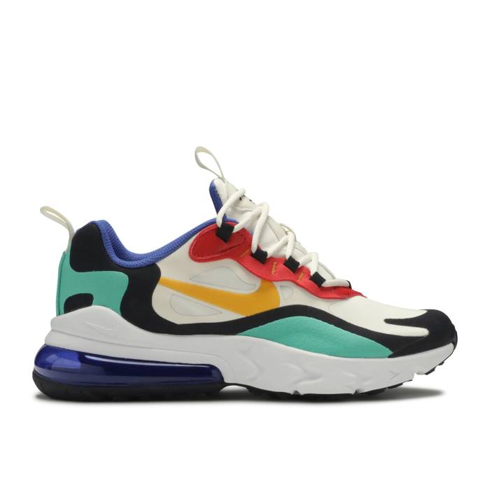 ナイキ Nike 【 Air Max 270 React Gs 'Bauhaus' Youth Phantom/Kinetic Green-University Red-University Gold 】 マックス リアクト ジュニア キッズ ゴールド|スニケス