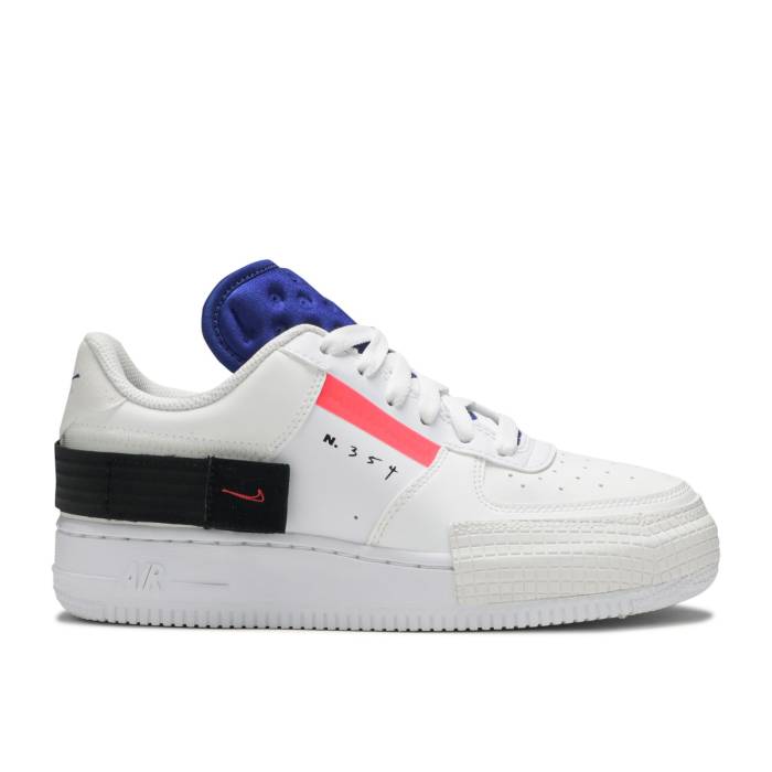 ナイキ Nike 【 Air Force 1 Low Drop Type Gs 'Summit White' Youth Summit White/Red Orbit-White-Black 】 ジュニア キッズ 白色 ホワイト Red 赤・レッド|スニケス