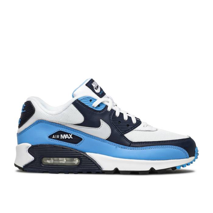 ナイキ Nike 【 Air Max 90 Unc Men White/Pure Platinum-University Blue-Midnight Navy 】 マックス メンズ 白色 ホワイト ピュア 紺色 ネイビー