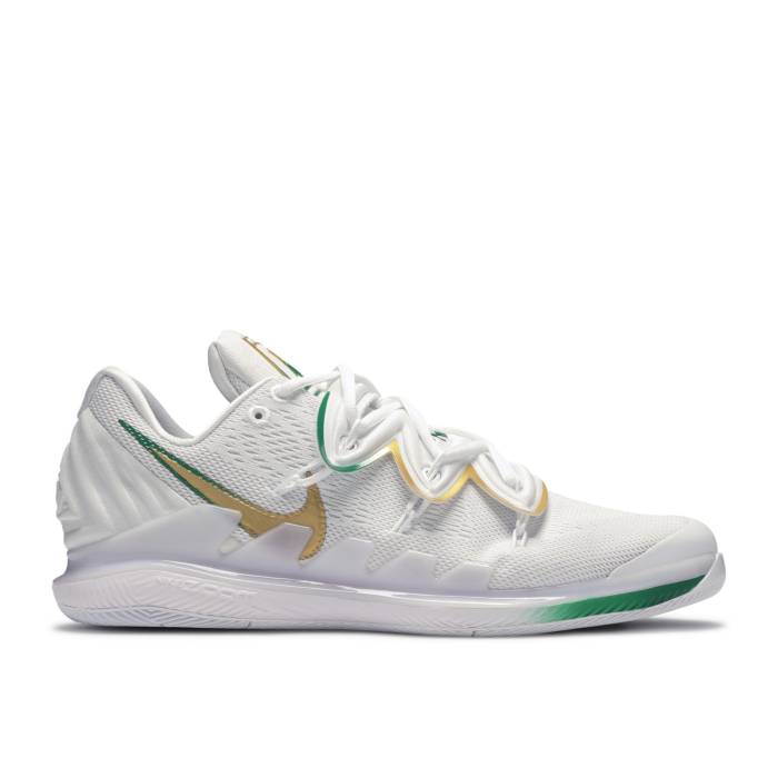 ナイキ Nike 【 Kyrie Irving X Nick Kyrgios X Air Zoom Vapor X Clover Men White/Clover-Metallic Gold 】 Kyrie カイリー Irving アービング ズーム メンズ 白色 ホワイト ゴールド