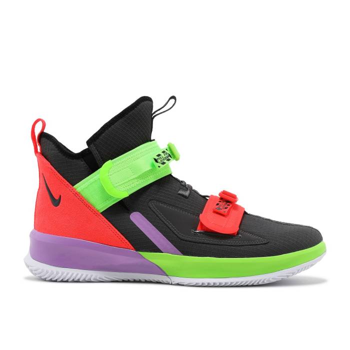 ナイキ Nike 【 Lebron Soldier 13 Thunder Grey Men Thunder Grey/Bright Crimson-Electric Green-Thunder Grey 】 Lebron レブロン ソルジャー 13 サーティーン メンズ サンダー 灰色 グレー