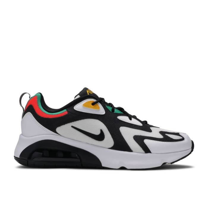 ナイキ Nike 【 Air Max 200 'Rasta' Men White/Black-Bright Crimson 】 マックス メンズ 白色 ホワイト クリムゾン|スニケス