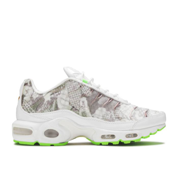 ナイキ Nike 【 Wmns Air Max Plus Lx 'Vintage Print' Women White/White-Black-Electric Green 】 マックス レディース 白色 ホワイト green 緑・グリーン