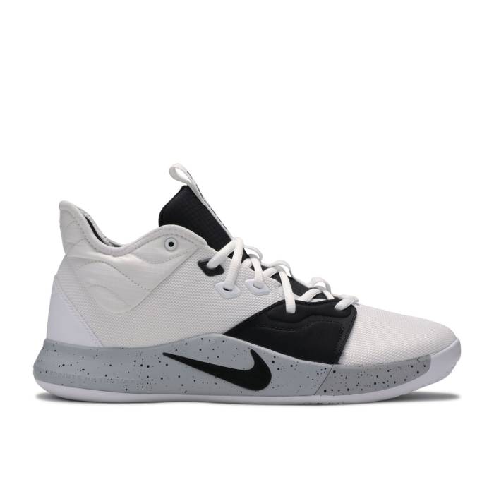 ナイキ Nike 【 Pg 3 Moon Surface Men White/Black/Wolf Grey 】 メンズ 白色 ホワイト 黒色 ブラック 灰色 グレー