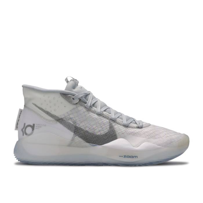 ナイキ Nike 【 Zoom Kd 12 'Wolf Grey' Men White/Black-Wolf Grey 】 ズーム メンズ 白色 ホワイト 灰色 グレー｜スニケス