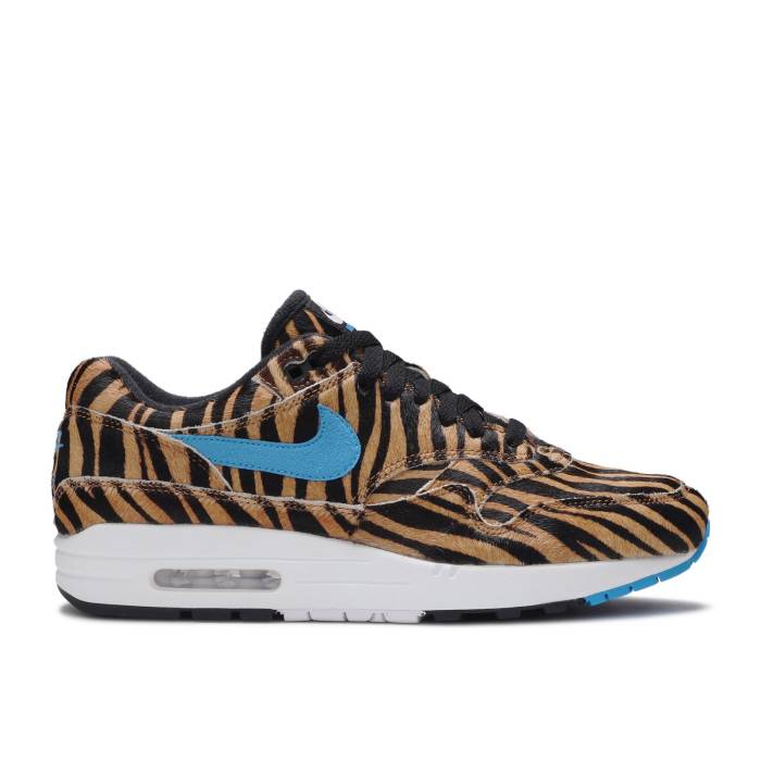 ナイキ Nike 【 Atmos X Air Max 1 Dlx Animal Pack - Tiger Men Multi/Color/Blue Hero/White 】 マックス メンズ 青色 ブルー 白色 ホワイト
