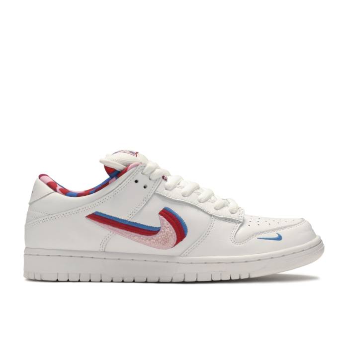 ナイキ Nike 【 Parra X Dunk Low Og Sb Qs Men White/Pink Rise-Gym Red 】 ダンク エスビー メンズ 白いこと 白いこと pink サクラ色 Red 赤・赤いこと
