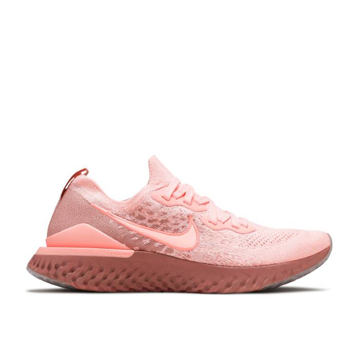 ナイキ Nike 【 Wmns Epic React Flyknit 2 \u0027Rust Pink\u0027 Women Pink Tint/Pink Tint-Rust Pink 】 Epic 叙事詩 リアクト 飛球編み物 レディース pink サクラ色