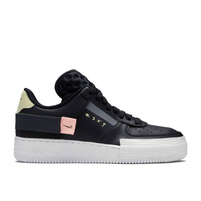 ナイキ Nike 【 Air Force 1 Low Drop Type \u0027Pink Tint\u0027 Men Black/Anthracite-Pink Tint 】 メンズ 黒いこと 黒いこと