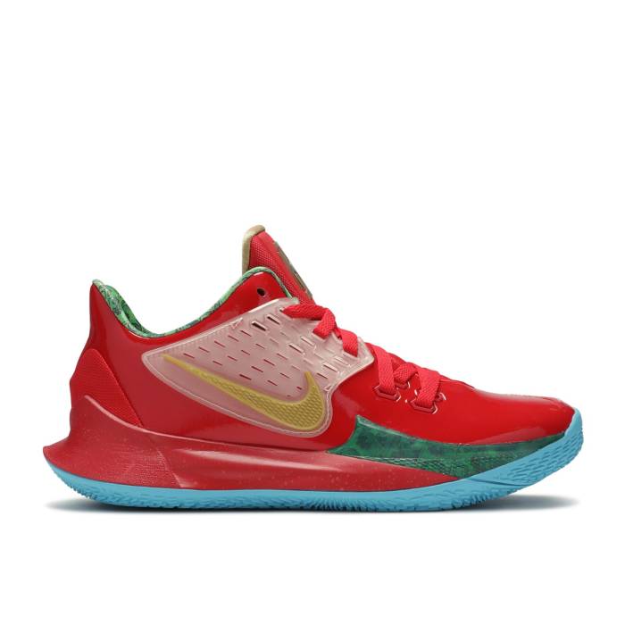 ナイキ Nike 【 Spongebob Squarepants X Kyrie Low 2 \u0027Mr. Krabs\u0027 Men University Red/Metallic Gold 】 海綿体シリング Kyrie カイリー メンズ Red 赤・赤いこと ゴールド