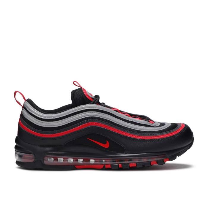 ナイキ Nike 【 Air Max 97 \u0027Reflective Bred\u0027 Men Black/Metallic Silver-University Red 】 マックス メンズ 黒いこと 黒いこと Red 赤・赤いこと