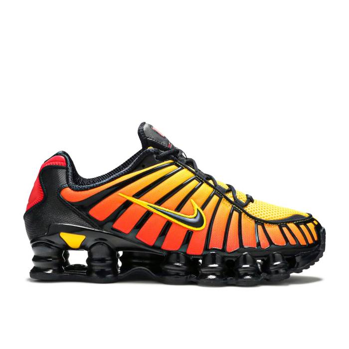 ナイキ Nike 【 Shox Tl 'Sunrise Gradient' Men Black/Black/Amarillo/University Red 】 Shox ショックス メンズ 黒色 ブラック Red 赤・レッド