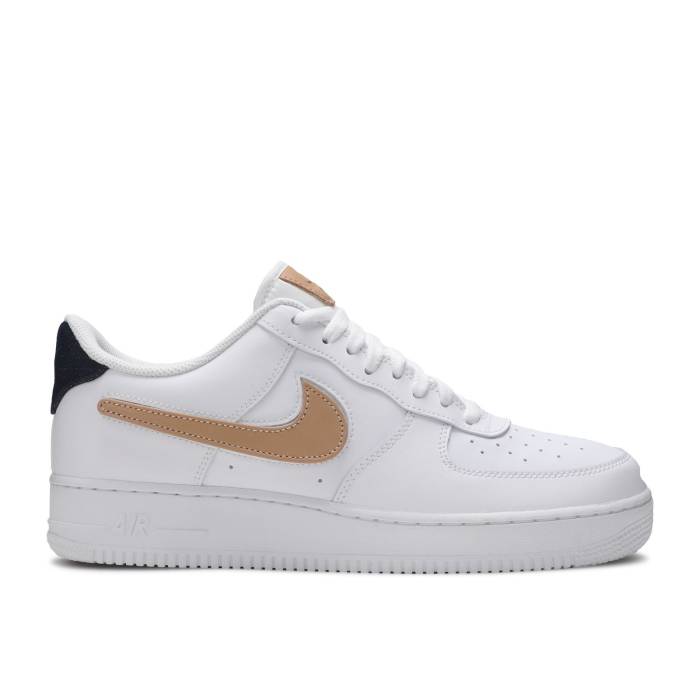 ナイキ Nike 【 Air Force 1 Low 07 Lv8 Removable Swoosh - White Vachetta Tan Men White/Obsidian-Vachetta Tan-White 】 Swoosh スウッシュ・スウォッシュ 白色 ホワイト メンズ 白色 ホワイト