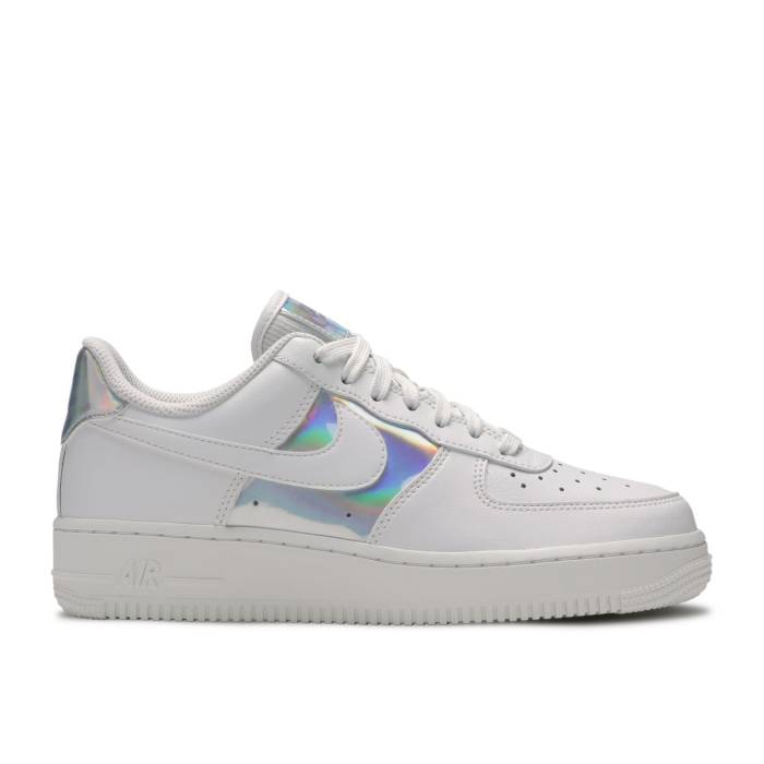 ナイキ Nike 【 Wmns Air Force 1 Low \u0027White Iridescent\u0027 Women Summit White/Metallic Silver 】 レディース 白いこと 白いこと Silver しろがね色・しろがね色